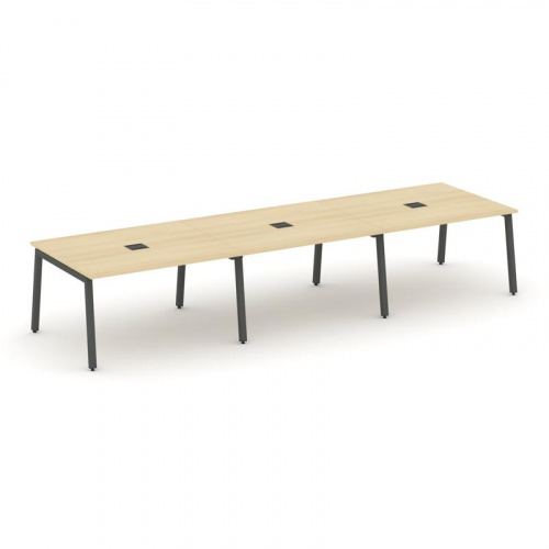 Style Project Стол переговорный SN-5A.SPRG-053 Тиквуд Светлый/Металл Белый 4410*1180*750 фото 27