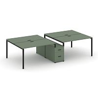 Бенч-система на 4 места с опорной тумбой Concept CN.DRS-315