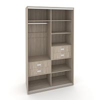 Корпус 2-х секционного шкафа высокого L=1300мм Maris SH.K2-3.1 K5