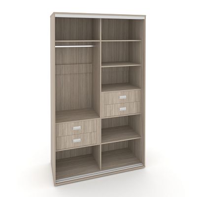 Корпус 2-х секционного шкафа высокого L=1300мм Maris SH.K2-3.1 K5