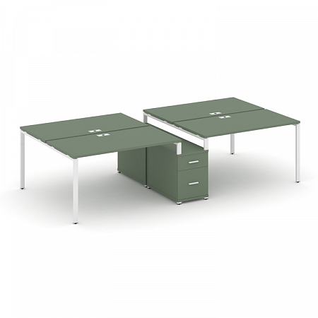 Бенч-система на 4 места с опорной тумбой Concept CN.DRS-314