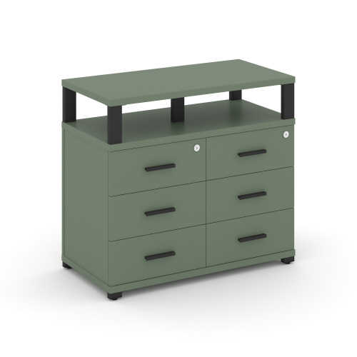 Тумба приставная с 6 ящиками Concept CN.TSP-009 B Тумба приставная с 6 ящиками Concept CN.TSP-009 B