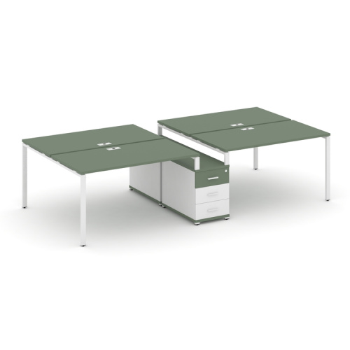 Бенч-система на 4 места с опорной тумбой Concept CN.DRS-312 фото 5 Бенч-система на 4 места с опорной тумбой Concept CN.DRS-312 фото 5