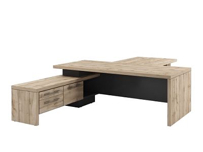 Стол руководителя с опорной тумбой Т-822.0000Л с брифингом