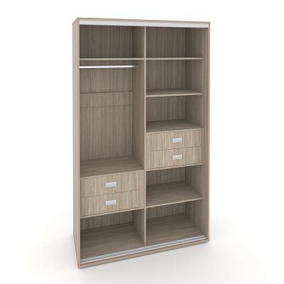 Корпус 2-х секционного шкафа высокого L=1700мм Maris SH.K2-7.1 K5