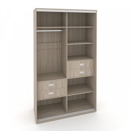 Корпус 2-х секционного шкафа высокого L=1700мм Maris SH.K2-7.1 K5