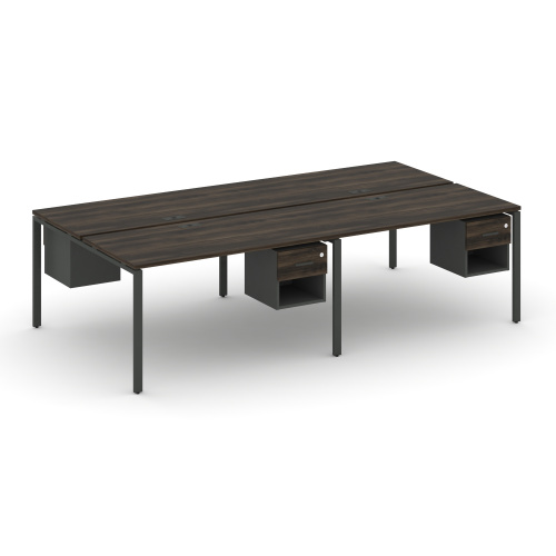 Бенч-система на 4 места с подвесными тумбами Concept CN.DRS-140 фото 3