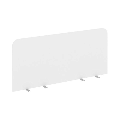 Настольный Экран фронтальный UNE.DEKRF-505 Белый Бриллиант/Металл Серый 1780*18*525