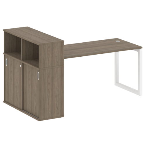 Стол офисный с шкафом-купе на О-обр. м/к Metal System Quattro 50БО.РС-СШК-3.4 фото 3