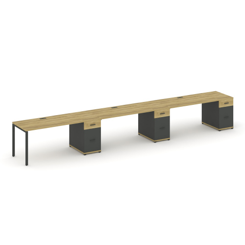 Бенч-система на 3 места с 3 опорными тумбами Concept CN.ORS-448 фото 4 Бенч-система на 3 места с 3 опорными тумбами Concept CN.ORS-448 фото 4