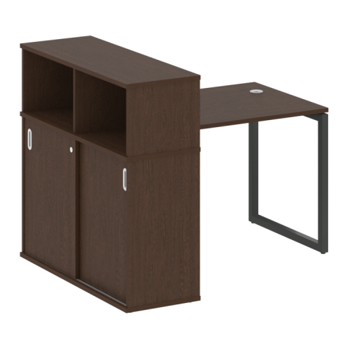 Стол офисный с шкафом-купе на О-обр. м/к Metal System Quattro 40БО.РС-СШК-3.1 фото 11