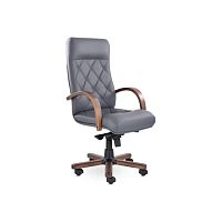 Кресло руководителя К-10 Верона (Дерево D8) (Экокожа)