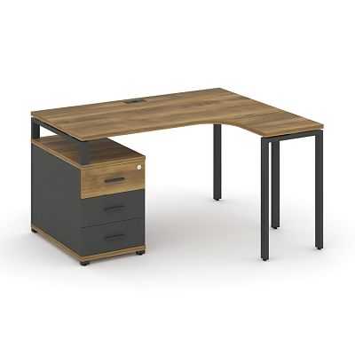 Стол эргономичный с опорной тумбой Concept CN.SA-301(R)