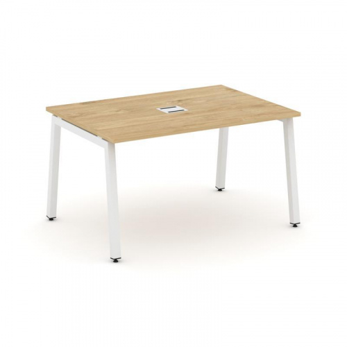 Style Project Стол переговорный SN-5A.SPRG-002 Акация Лорка/Металл Белый 1180*980*750 фото 18