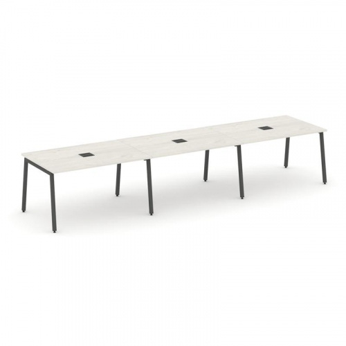 Style Project Стол переговорный SN-4A.SPRG-021 Тиквуд Светлый/Металл Антрацит 2940*980*750 фото 23