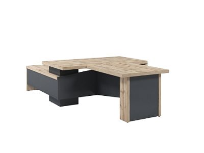 Стол руководителя с опорной тумбой Т-818.0000ПР с брифингом