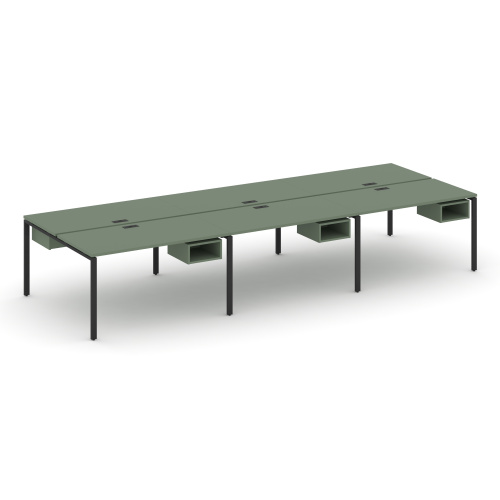 Бенч-система на 6 мест с подвесными тумбами Concept CN.DRS-144