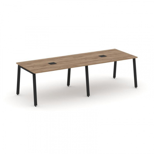 Style Project Стол переговорный SN-6A.SPRG-011 Дуб Табак/Металл Белый 1960*980*750 фото 3