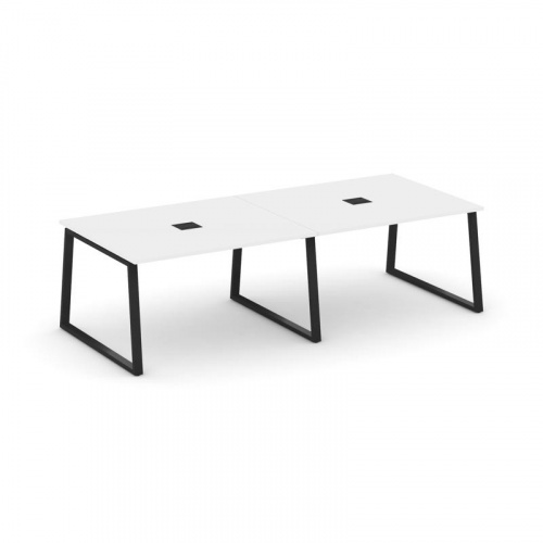 Style Project Стол переговорный SN-6T1.SPRG-042 Акация Лорка/Металл Антрацит/Заглушка Металл Антраци фото 5