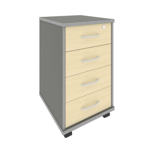 Тумба подкатная на 3 ящика с фолдингом Riva А.ТМ-4F