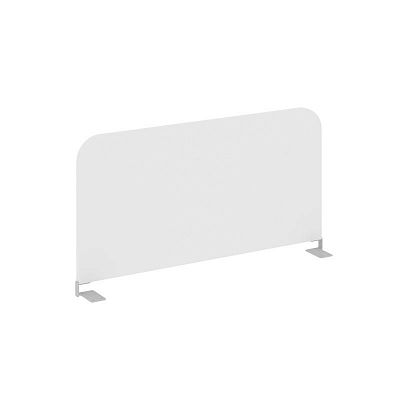 Настольный Экран боковой UNE.DEKRB-401.22 Белый/Металл Серый 700*18*397