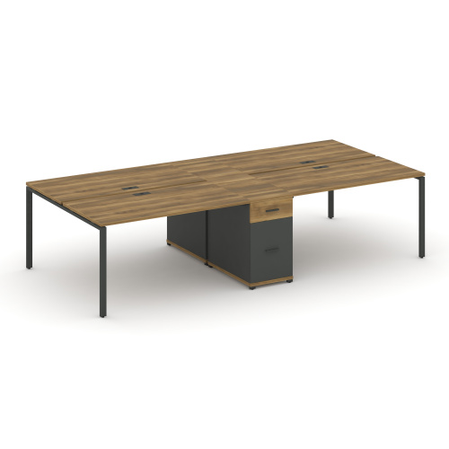 Бенч-система на 4 места с 1 опорной тумбой Concept CN.DRS-421 Бенч-система на 4 места с 1 опорной тумбой Concept CN.DRS-421