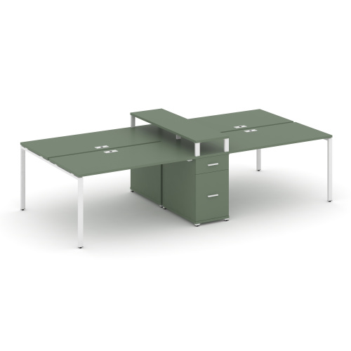 Бенч-система на 4 места с 1 опорной тумбой Concept CN.DRS-439 Бенч-система на 4 места с 1 опорной тумбой Concept CN.DRS-439