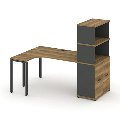 Стол эргономичный с опорным распашным шкафом Concept CN.SA-216(L)