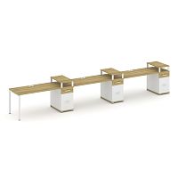 Бенч-система на 3 места с 3 опорными тумбами Concept CN.ORS-463