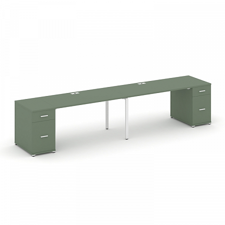 Бенч-система на 2 места с 2 опорными тумбами Concept CN.ORS-413