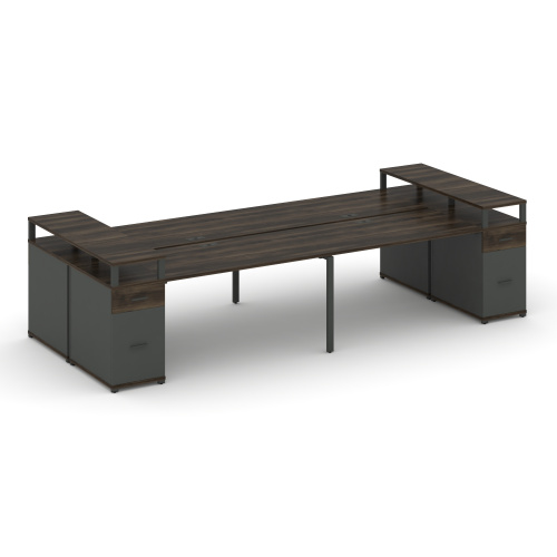Бенч-система на 4 места с 2 опорными тумбами Concept CN.DRS-446 фото 3 Бенч-система на 4 места с 2 опорными тумбами Concept CN.DRS-446 фото 3