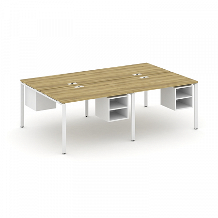 Бенч-система на 4 места с подвесными тумбами Concept CN.DRS-126