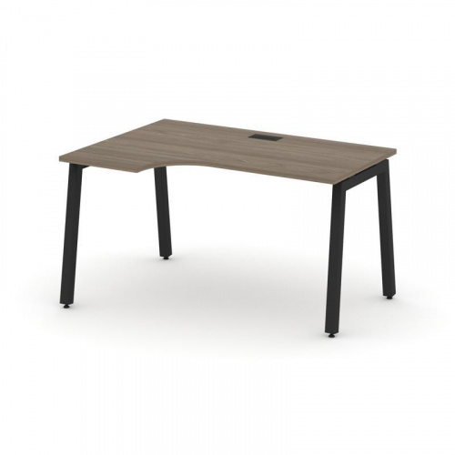 Style Project Стол рабочий эргоном. SN-5A.SPA-022(L) Тиквуд Светлый/Металл Белый 1580*800/980*750 фото 11