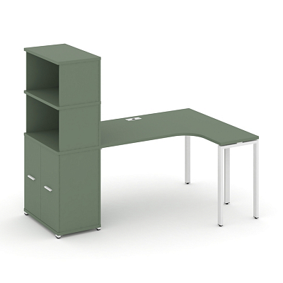 Стол эргономичный с опорным распашным шкафом Concept CN.SA-215(R)