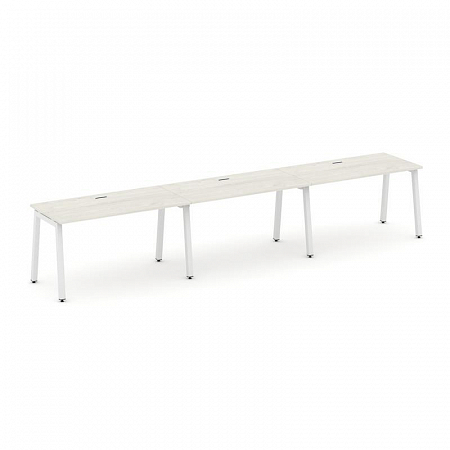 Style Project Рабочая станция 1 сторон. SN-5A.ORS-044 Дуб Наварра/Металл Белый 4740*700*750