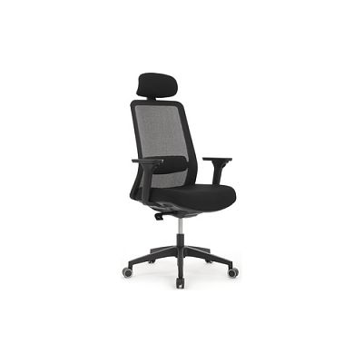 Кресло руководителя Work W-218C Black (Cетка)