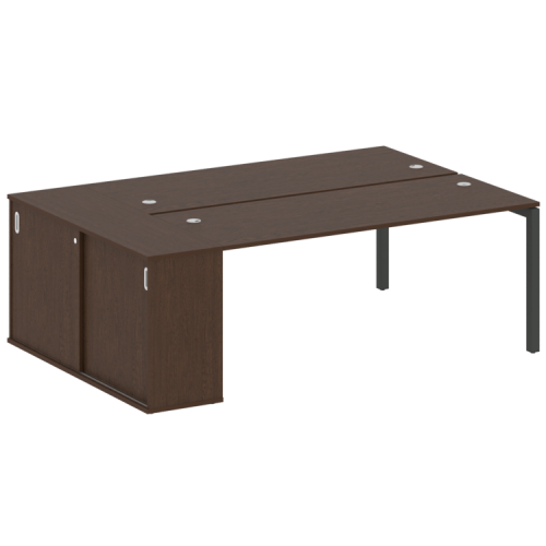 Бенч-система с шкафом-купе на П-обр. м/к Metal System Quattro 50БП.РС-СШК-1.5 фото 12