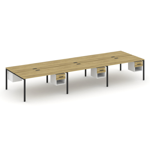 Бенч-система на 6 мест с подвесными тумбами Concept CN.DRS-160 фото 6 Бенч-система на 6 мест с подвесными тумбами Concept CN.DRS-160 фото 6