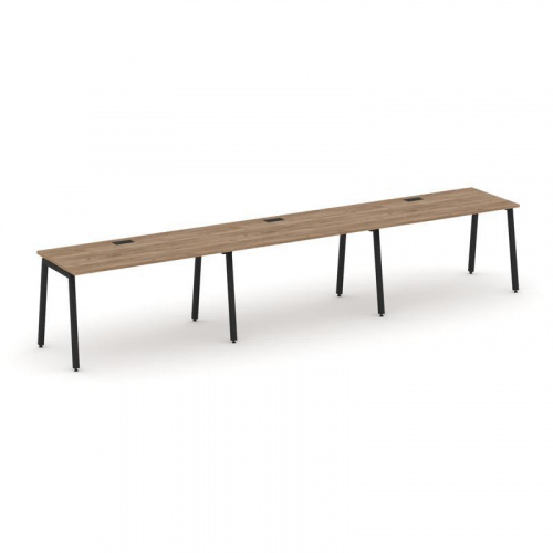 Style Project Рабочая станция 1 сторон. SN-4A.ORS-033 Дуб Табак/Металл Белый 4140*600*750 фото 5