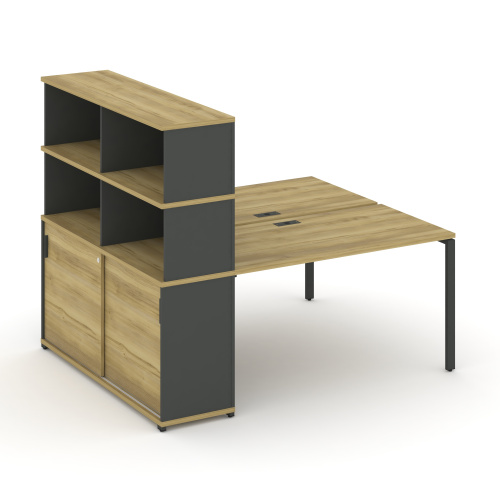 Бенч-система с опорным шкафом-купе с надставкой Concept CN.DRS-244 фото 4 Бенч-система с опорным шкафом-купе с надставкой Concept CN.DRS-244 фото 4