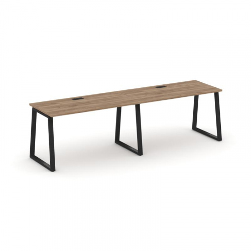 Style Project Рабочая станция 1 сторон. SN-6T1.ORS-013 Акация Лорка/Металл Антрацит/Заглушка Пластик фото 5