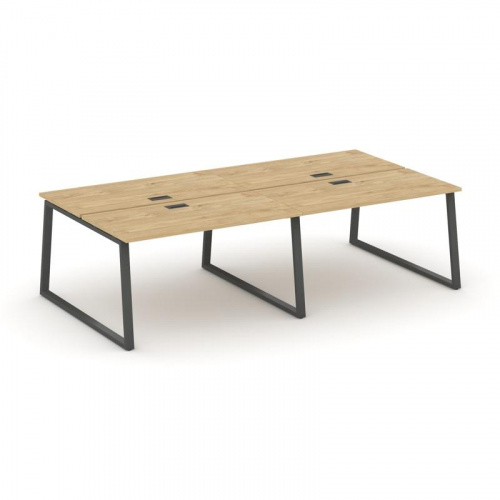 Style Project Рабочая станция 2-х сторон. SN-6T1.DRS-052 Акация Лорка/Металл Антрацит/Заглушка Пласт фото 22