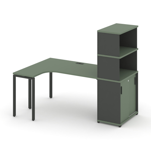 Стол эргономичный с опорным шкафом-купе Concept CN.SA-221(L) Стол эргономичный с опорным шкафом-купе Concept CN.SA-221(L)