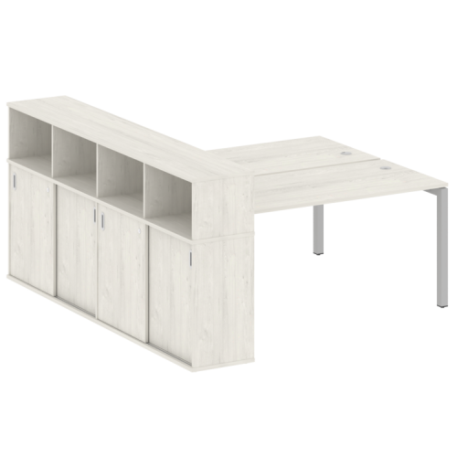 Бенч-система с шкафом-купе на П-обр. м/к Metal System Quattro 50БП.РС-СШК-4.4 фото 8 Бенч-система с шкафом-купе на П-обр. м/к Metal System Quattro 50БП.РС-СШК-4.4 фото 8