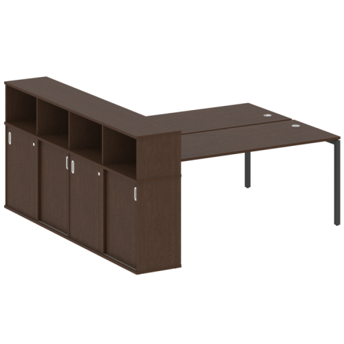 Бенч-система с шкафом-купе на П-обр. м/к Metal System Quattro 40БП.РС-СШК-4.5 фото 9 Бенч-система с шкафом-купе на П-обр. м/к Metal System Quattro 40БП.РС-СШК-4.5 фото 9