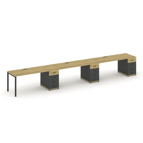 Бенч-система на 3 места с 3 опорными тумбами Concept CN.ORS-441 фото 4 Бенч-система на 3 места с 3 опорными тумбами Concept CN.ORS-441 фото 4