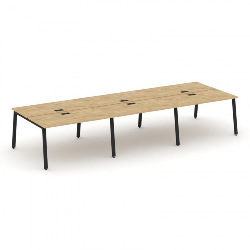 Style Project Рабочая станция 2-х сторон. SN-6A.DRS-084 Тиквуд Светлый/Металл Антрацит 4740*1632*750 фото 8