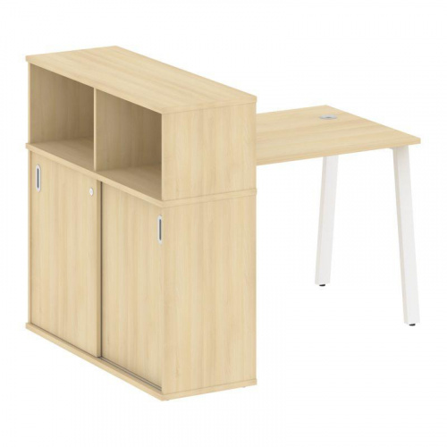 Стол письменный с шкафом-купе на А-обр. м/к Metal System БА.РС-СШК-3.1 фото 2 Стол письменный с шкафом-купе на А-обр. м/к Metal System БА.РС-СШК-3.1 фото 2