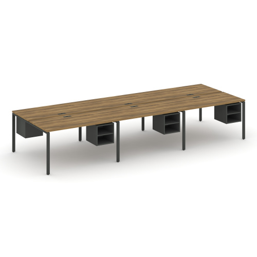 Бенч-система на 6 мест с подвесными тумбами Concept CN.DRS-145