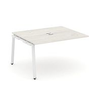 Style Project Проходной наб. элем. перег. стола SN-6A.NSPRG-034 Дуб Наварра/Металл Белый 1580*1180*7